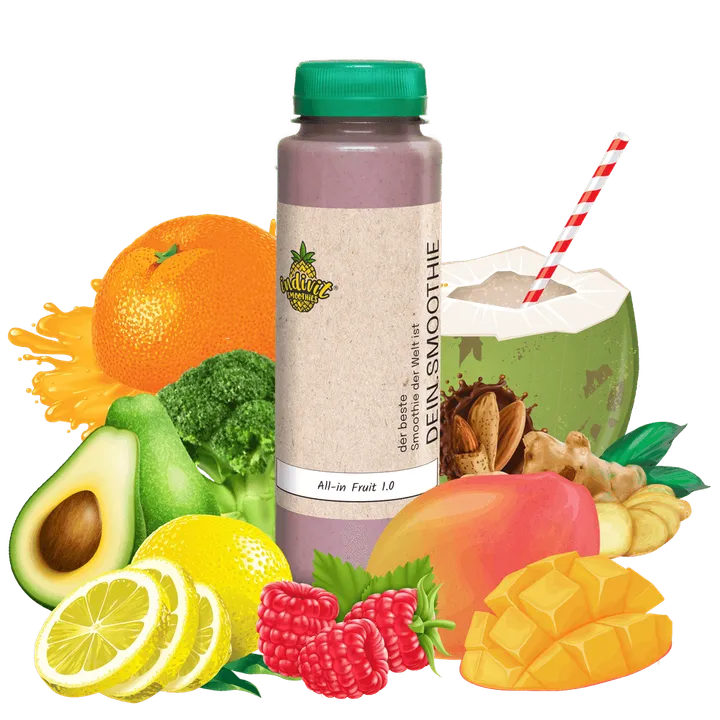 All-in Fruit 1.0: Dein cremiger Smoothie mit Mandelmus als vollwertiger Mahlzeitenersatz