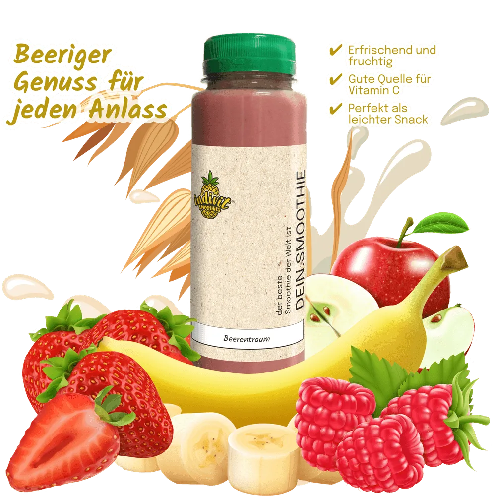 Beerentraum Genießer Smoothie als kinderfreundlicher Snack