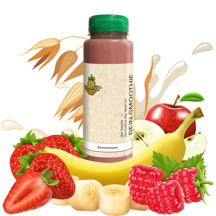 Beerentraum: Dein fruchtiger Bananen-Apfel Smoothie mit Beerenpower