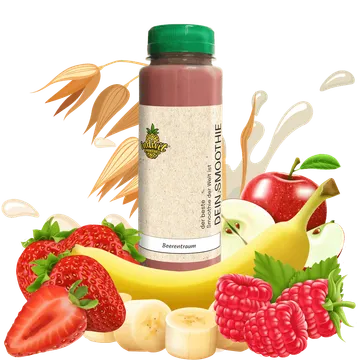 Beerentraum: Dein fruchtiger Bananen-Apfel Smoothie mit Beerenpower