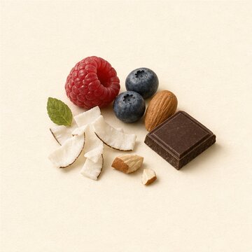 Beeren- und Schokoladenmotiv für Genießer Smoothies