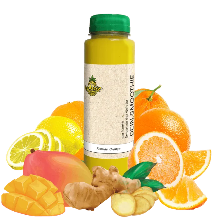 Feurige Orange: Dein Ingwer Smoothie mit frisch gepresstem Orangensaft