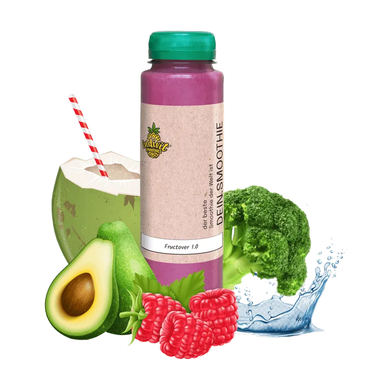 Fructover 1.0: Cremiger Himbeer Smoothie für Low Carb und fructosearme Ernährung