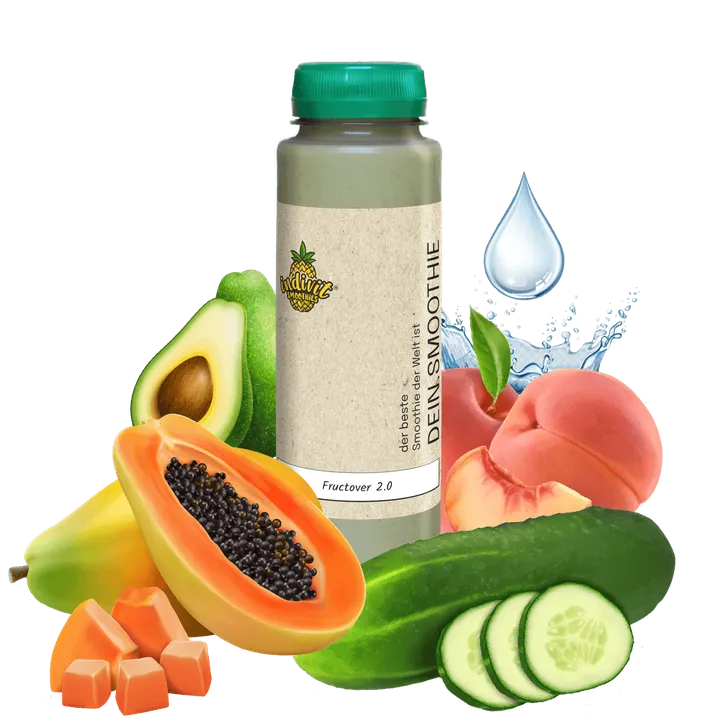 Fructover 2.0: Dein cremiger Smoothie zum Abnehmen mit Gurke und Papaya