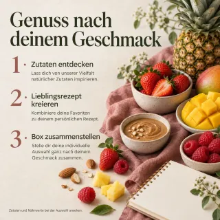 Eigene Genießer-Box: Zutaten entdecken, Lieblingsrezept kreieren und Box zusammenstellen