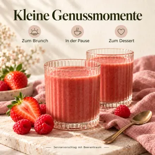 Beerentraum als Serviervorschlag zum Brunch, in der Pause oder zum Dessert