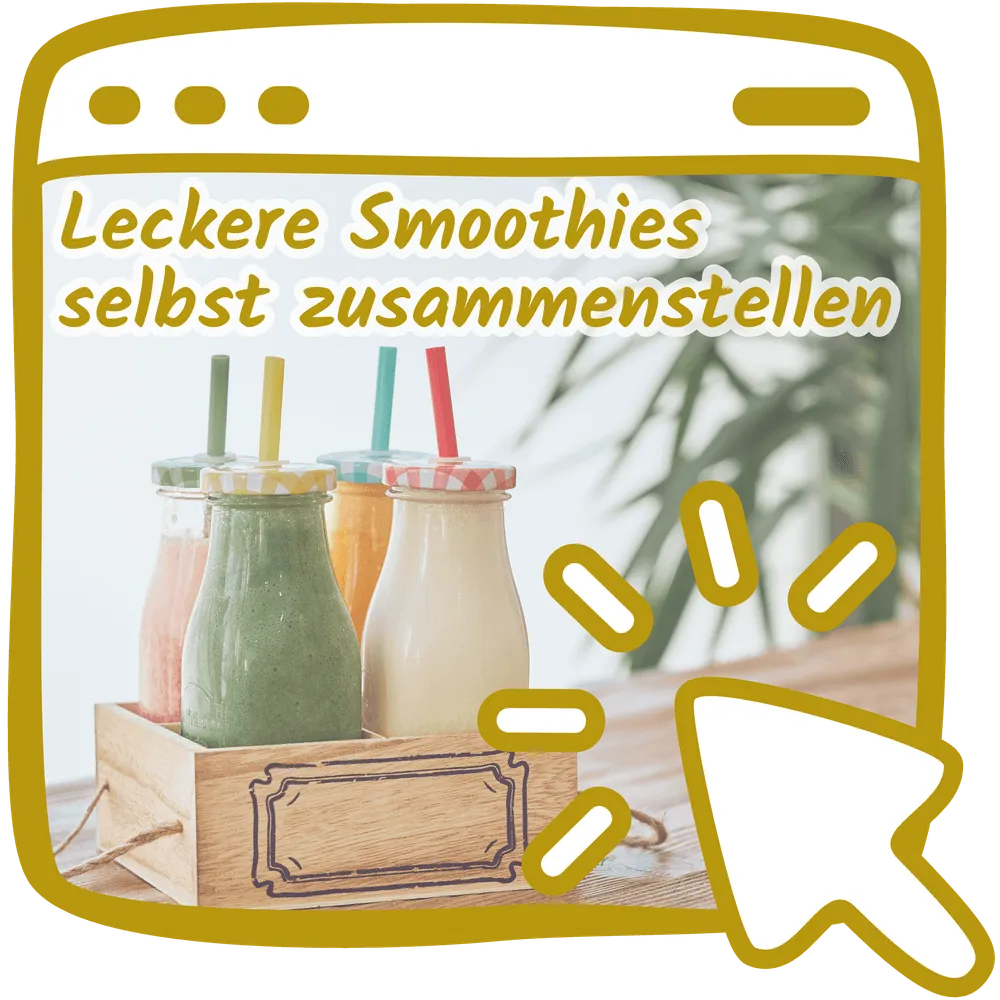 Genießer Smoothies bei der Herstellung