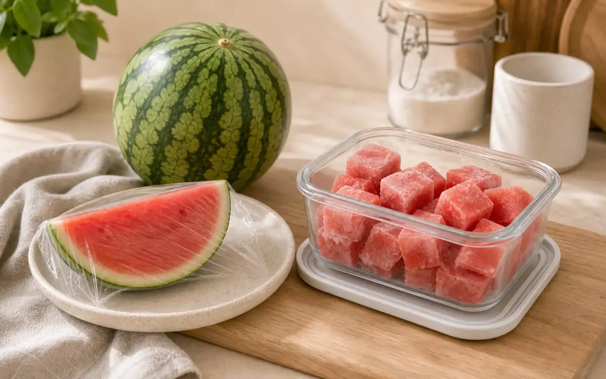 Tipps zur Aufbewahrung von Wassermelone – ganz, geschnitten, eingefroren