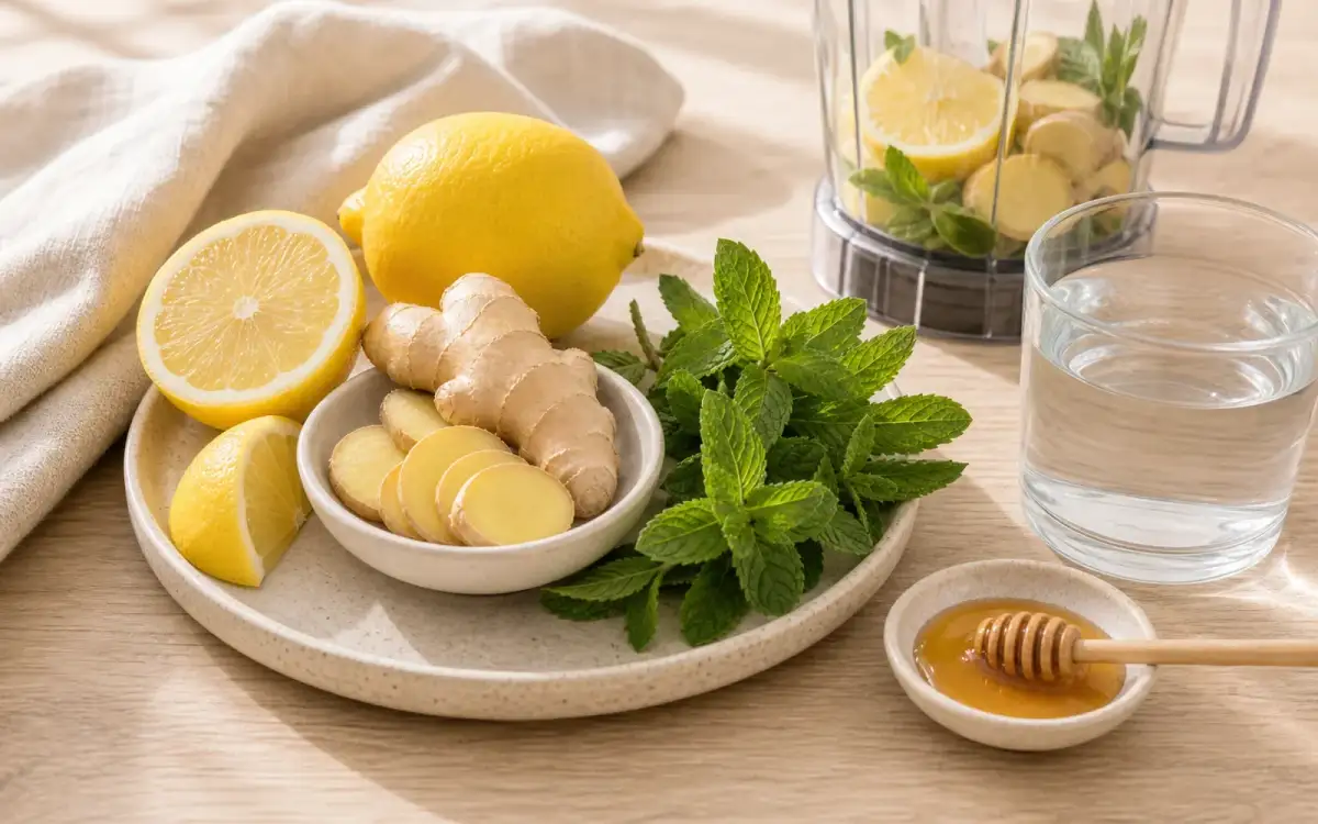 Smoothie- und Zutatenbild zu Die Stars deines Immun Boosters