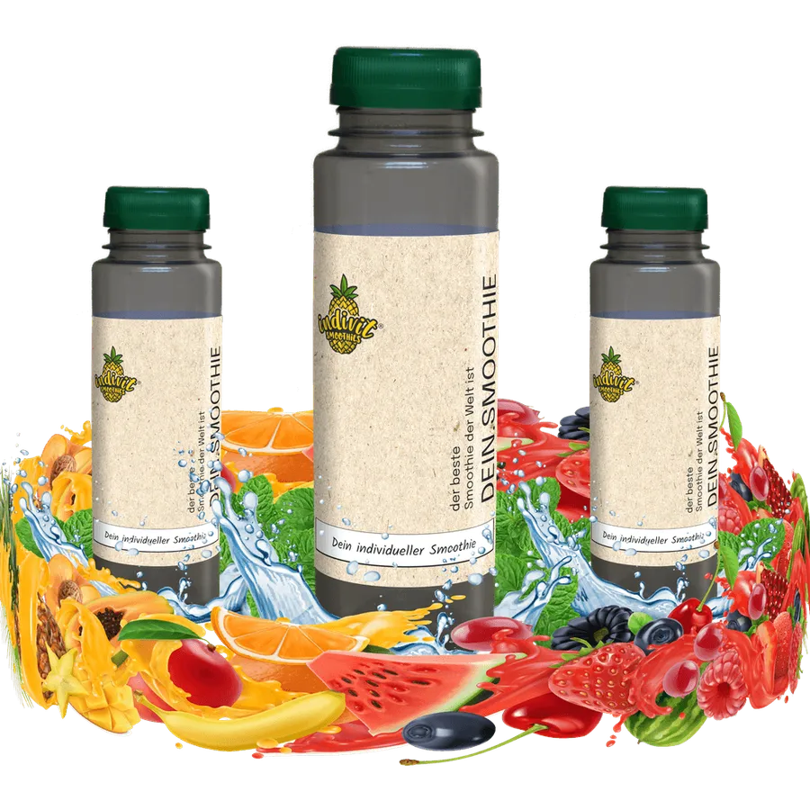 Tropischer Smoothie mit Mango, Ananas und Orangensaft