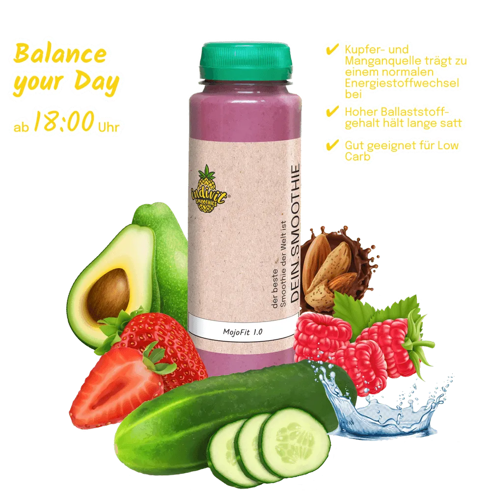 Nährstoffkick nach dem Workout – mit Smoothie MojoFit 1.0 MojoFit 1.0 Intervallfasten Smoothie für Workouts