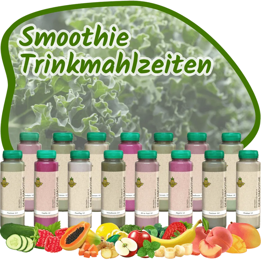 Smoothie-Trinkmahlzeiten in Bio-Qualität