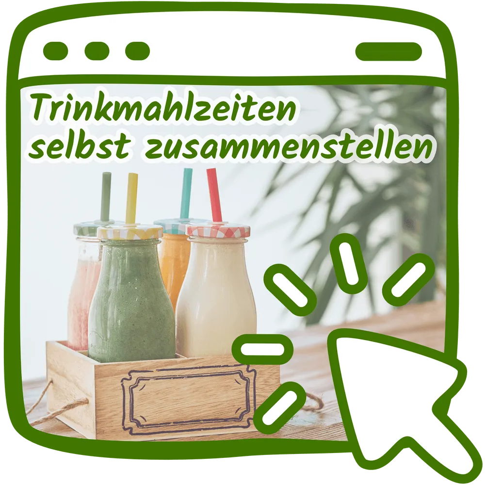 Trinkmahlzeiten Reset-Plan mit mehreren Sorten