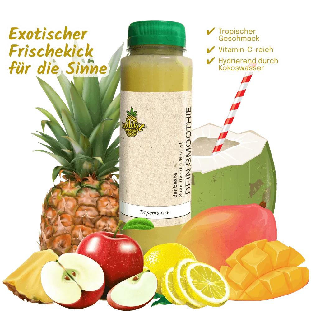 Tropenrausch Zutatenmix für Genießer Smoothies
