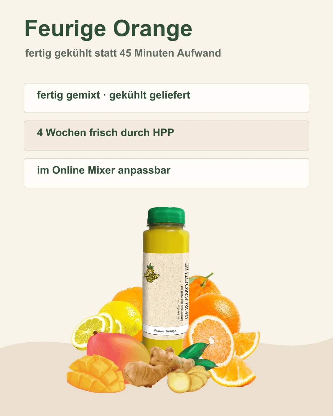 Fertig verpackte Smoothies – ready to go! Indivit Smoothie-Flaschen ordentlich im Versandkarton