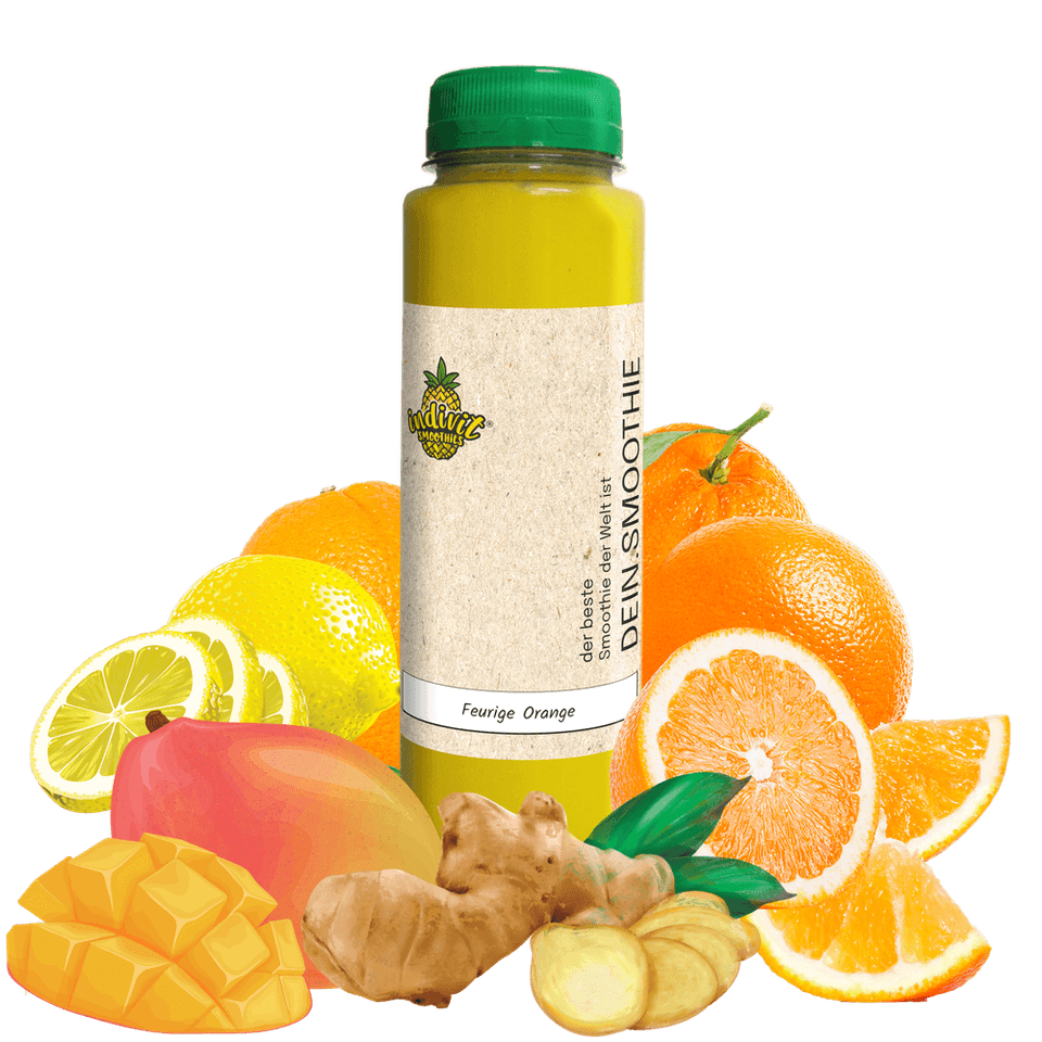 Feurige Orange: Dein Ingwer Smoothie mit frisch gepresstem Orangensaft