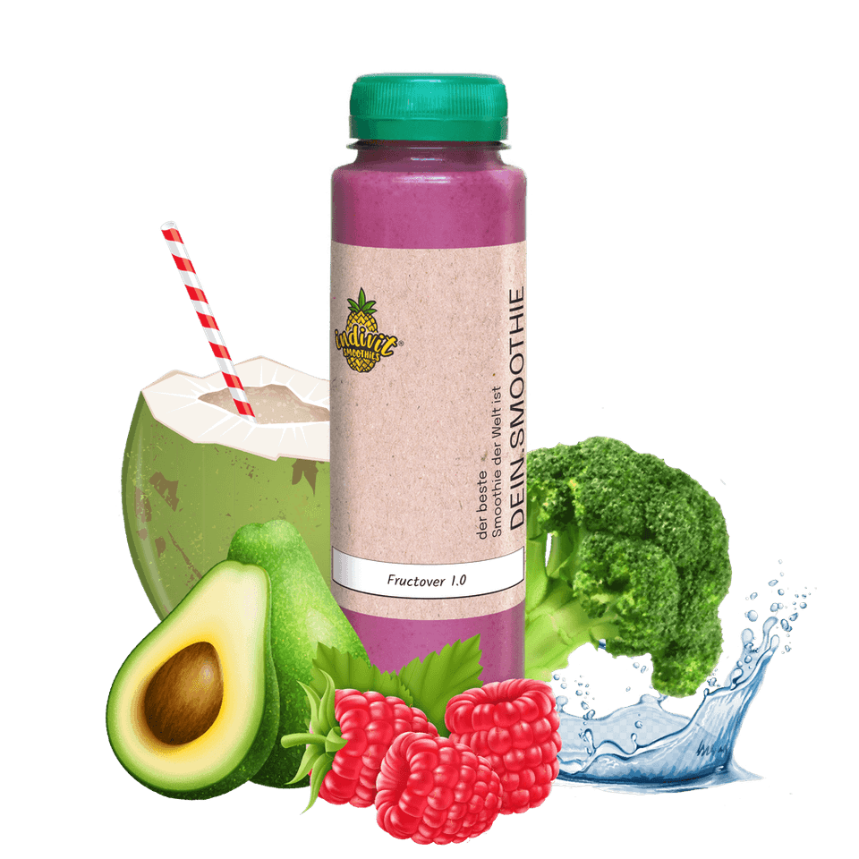 Fructover 1.0: Cremiger Himbeer Smoothie für Low Carb und fructosearme Ernährung