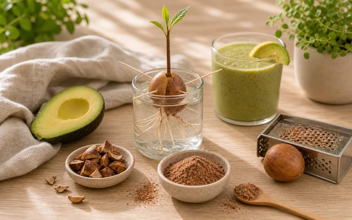 Avocadokern für Smoothies, Pflanzenzucht und Kosmetik Kreative Verwendungsmöglichkeiten für Avocadokerne
