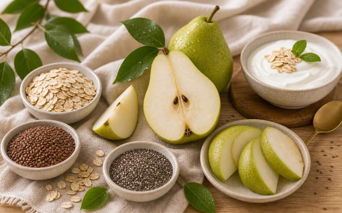 Birne – natürliches Mittel für die Darmgesundheit Birne unterstützt Verdauung durch Ballaststoffe