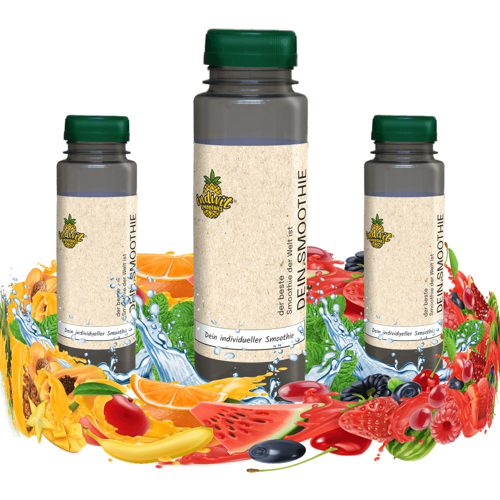 Tropischer Smoothie mit Mango, Ananas und Orangensaft