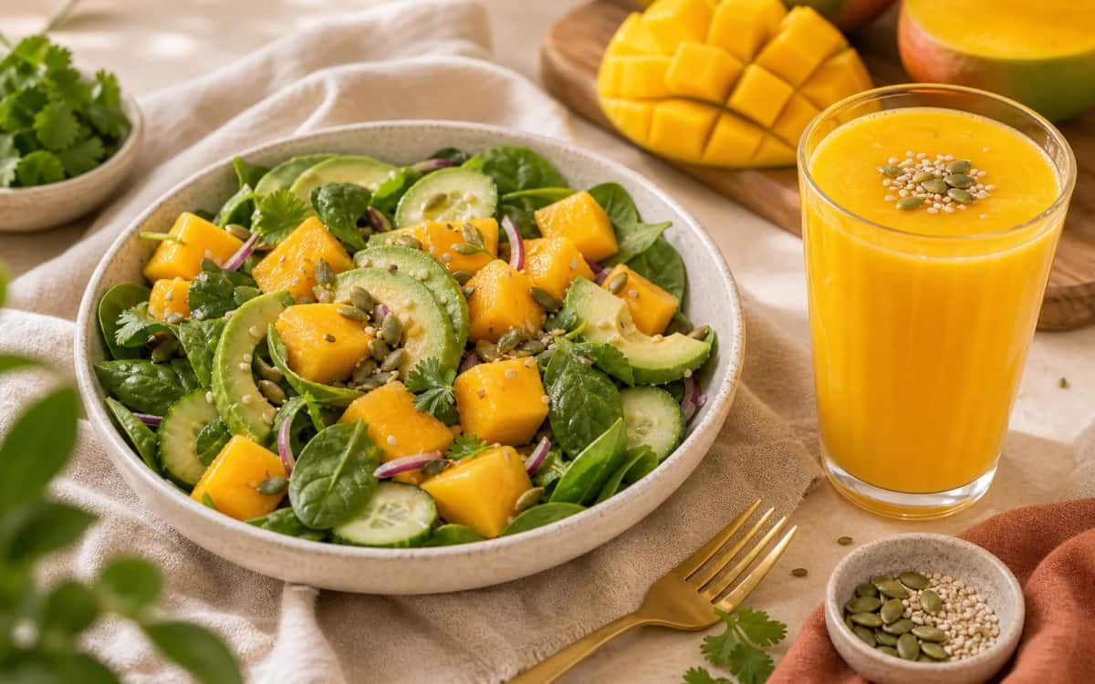 Zubereitung des Smoothies Schritt für Schritt erklärt Smoothie- und Zutatenbild zu Zubereitung des Smoothies Schritt für Schritt erklärt