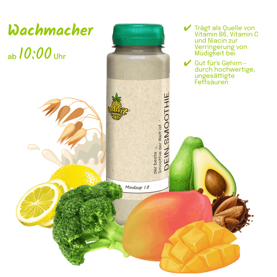 Fastensmoothie als Wachmacher in der Smoothie Fastenkur Box