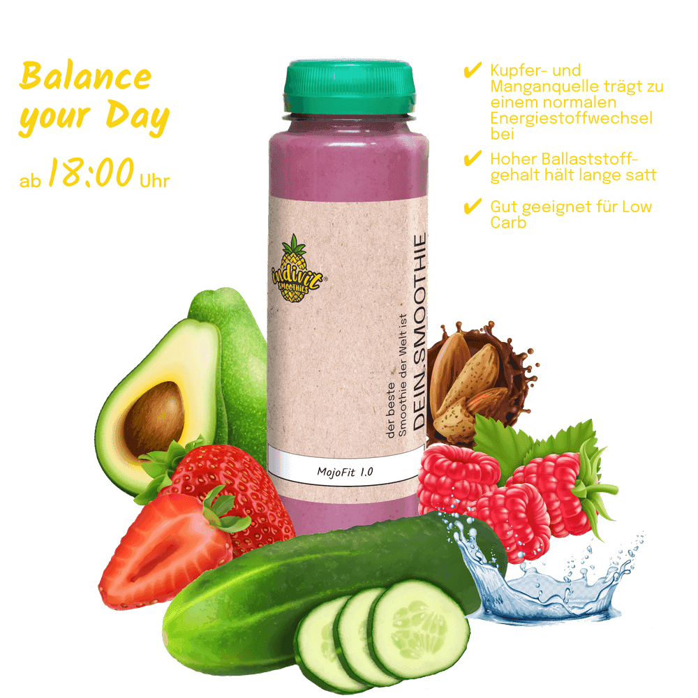 Nährstoffkick nach dem Workout – mit Smoothie MojoFit 1.0 MojoFit 1.0 Intervallfasten Smoothie für Workouts