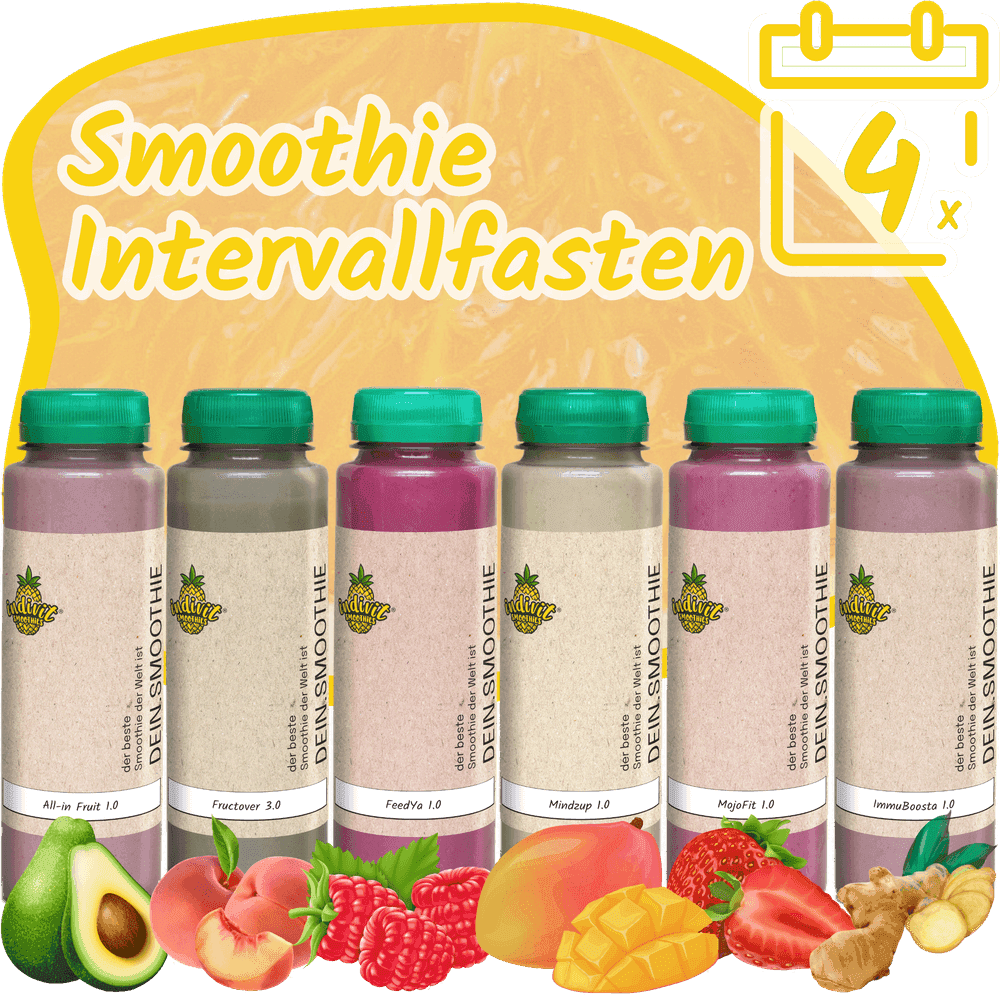 Genuss und Fasten kombinieren Smoothie-Intervallfasten Set für soziale Events